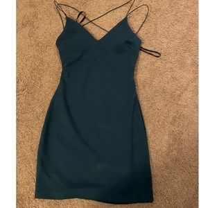 Windsor Teal Mini Dress